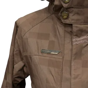 Sims Snowboard Ski Jacket Hood Winter Size Small‎ Brown With Green Lining thumbnail 4