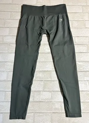 Gymshark High Waisted Gray Leggings Size Large thumbnail 1