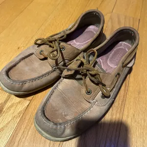 Sperry Brown Leather Boat Shoes thumbnail 1