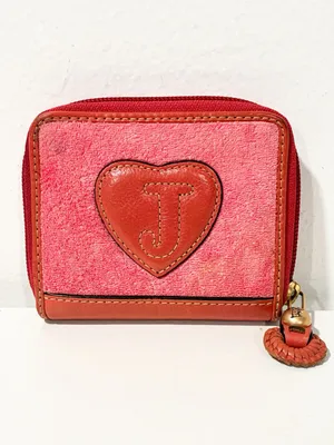Juicy Couture Pink Terry Cloth Zip Around Compact Wallet thumbnail 3