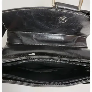 Vintage Aldo Womens Shoulder Bag 11" x 5" Black Leather Y2K Studded Snap Closure thumbnail 10