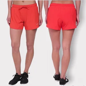 Nike Dri Fit Phantom Dual Running Shorts Fold Over Waist Orange Sz S thumbnail 3