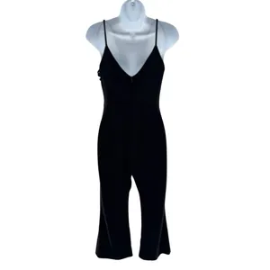 Amanda Uprichard X REVOLVE Chandon Jumpsuit Black Ponte Medium Cropped Date‎ thumbnail 4