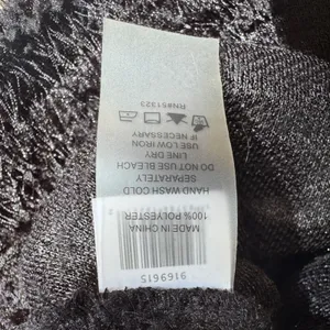 NWT Vince Camuto Opulent Mood Fringed Eyelash Mock Neck Sweater Rich Black XS thumbnail 6