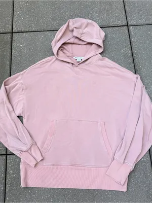 Athleta Balance Hoodie XS Dusty Pink Modal Pullover Sweatshirt thumbnail 1