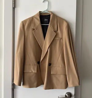 ZARA oversized tailored blazer thumbnail 1