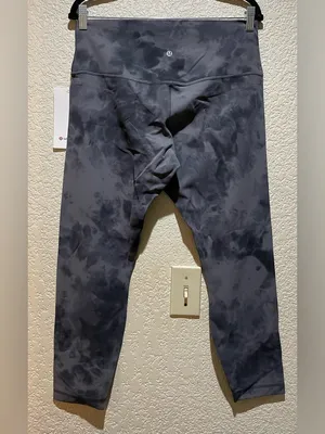 Lululemon Align 28” Pants Pitch Gray Diamond Dye High-Waisted Leggings Size 14 thumbnail 8