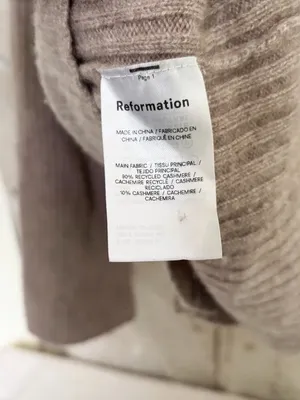 Reformation Fantino Cashmere Collared Cardigan thumbnail 7