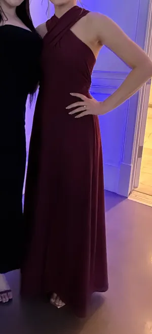 Long formal dress Red Size 0 thumbnail 3