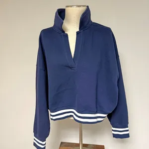 OFFLINE By Aerie Cloud Fleece Polo Sweatshirt thumbnail 3