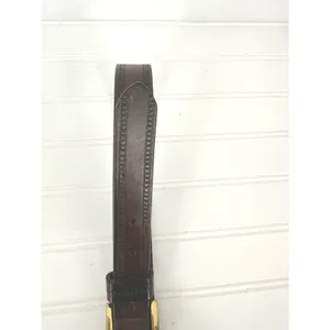 Vintage Guess Belt Unisex 38 Brown Leather Gold Buckle Made USA 90s Y2K Classic thumbnail 10