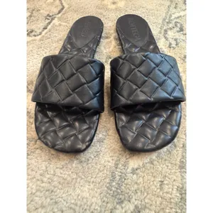 BOTTEGA VENETA Flat Sandal Black Sz 38 US Sz 8 $890 thumbnail 3