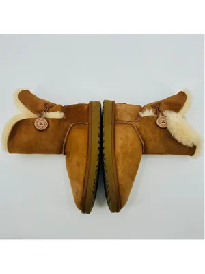 Women's UGG Bailey Button II Winter Boots, Sheepskin Tan thumbnail 9