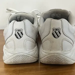 K-Swiss Defier‎ RS Women 11 White Silver Tennis Shoes 92664102 LOW Shock Spring thumbnail 5