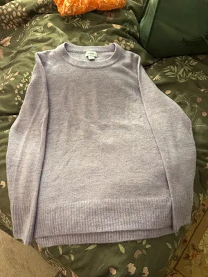 Old Navy Lavender Crewneck Sweater thumbnail 3