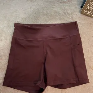Zyia Women's Biker Shorts XL Purple High-Waisted with Pockets thumbnail 1