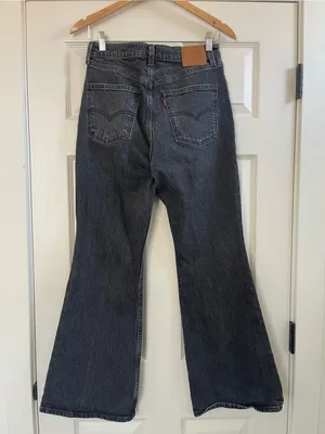 Women’s Levi’s Premium 70s High Flare Jeans Faded Black Size 28 thumbnail 5