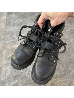 Xelement Black Leather Lace Up Boots Oil Resistant Style 2451 Size 7.5 thumbnail 7