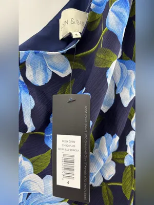 Sachin & Babi Keely Gown Ocean Blue Magnolia thumbnail 5