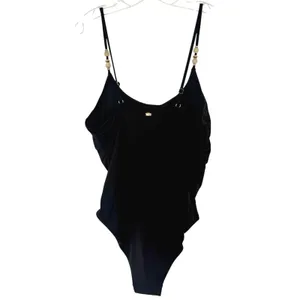 Betsey Johnson Core One-Piece Swimsuit Size XXL Black Vacation Resortwear NWOT thumbnail 3