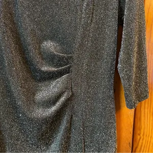 Elegant Black & Silver Sparkly Dress thumbnail 3