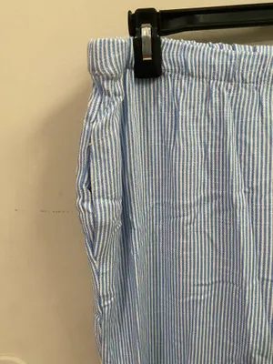 Sienna Sky Light Blue & White Striped Wide-Leg Tie-Hem Pants thumbnail 3