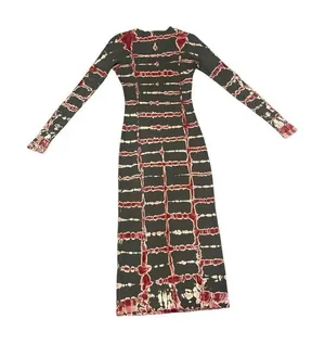 Young fabulous and broke tie dye bodycon maxi dress XS thumbnail 1