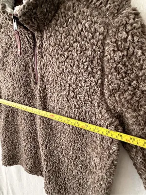 True Grit Sherpa Fleece Quarter Unisex size L Zip Pullover Excellent(C48) thumbnail 7