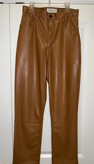 Abercrombie Curve Love Vegan Leather Pants thumbnail 1