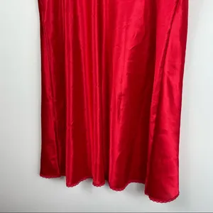 Vintage Val Mode Red Rose Lace Lingerie Slip Dress thumbnail 5