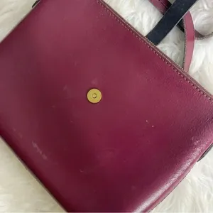 J. Crew Burgundy Leather Crossbody Purse thumbnail 6
