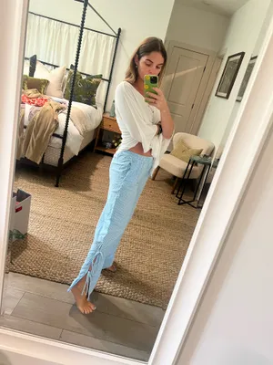 Aerie Gingham Pants Flowy thumbnail 2