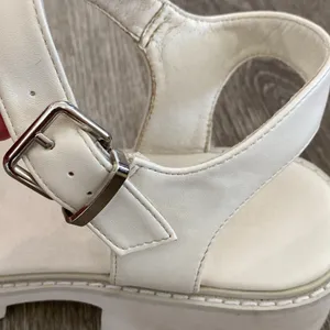 Dream Paris 90s y2k chunky white lug sole sandals 9 thumbnail 9