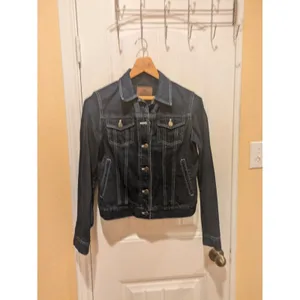 Ralph Lauren dark blue denim jean jacket women size S Excellent condition thumbnail 3