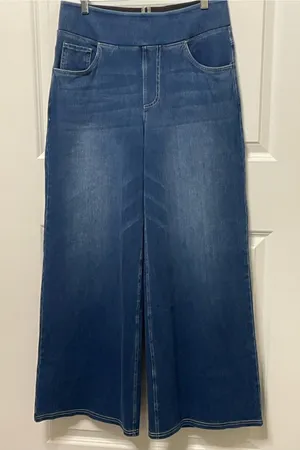 Halara Flex High Waisted Pocket Wide Leg Jeans Large thumbnail 1