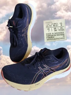 Asics Gel Kayano 29 Women’s Sz 9 Stability Running Sneakers Blue Midnight Papaya thumbnail 1
