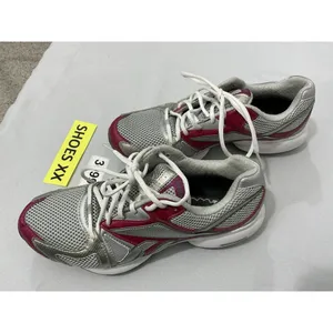 Reebok Womans Cushion Neutral Size 9.5 Gray Pink Lace Up Running Sneakers thumbnail 3