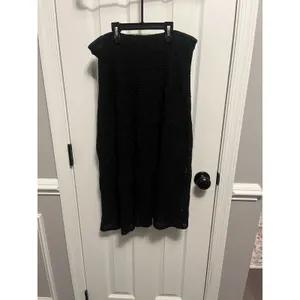 Polo Ralph Lauren Cotton Black Gilter Skirt Elastic Waist Size Large. Night Out thumbnail 2