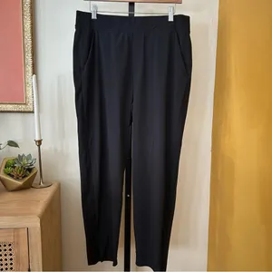 Athleta Brooklyn Ankle Pants Black Athleisure Travel Athletic Size‎ 12 thumbnail 2