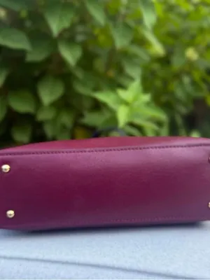 Dooney & Bourke Saffiano Hadley Tote in Cranberry thumbnail 3