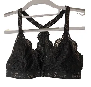 Victoria's Secret bra Bralette black lace Wireless Racerback Sz S‎ thumbnail 1