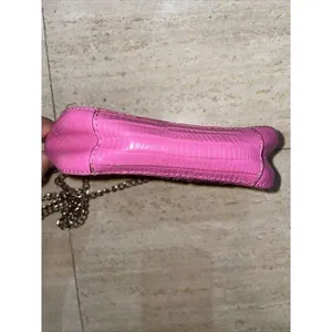 JUICY COUTURE Hot BARBIE‎ Pink Leather Crossbody Shoulder Bag Gold Chain thumbnail 6
