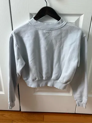 Aritzia Tna Cozy Fleece Crew in Plein Air thumbnail 3