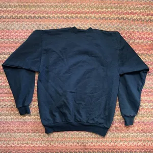 Vtg M&C Sportswear Rhinestone Halloween Skeleton Black Sweatshirt thumbnail 6