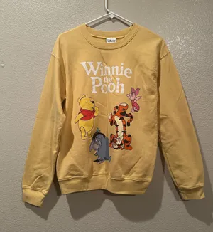 Disney Winnie the Pooh and Friends Tigger Piglet Eeyore Crewneck sweatshirt sz M thumbnail 1