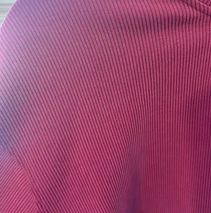 Perfectly Oversized Ribbed Crop Crew Magenta Purple thumbnail 4