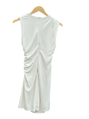 Zara Cream Sleeveless Ruched Mini Dress thumbnail 14