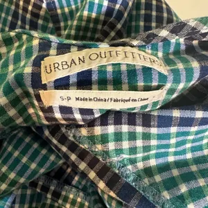 Urban Outfitters Gingham Spaghetti Strap Mini Dress Green Blue Size Small thumbnail 9