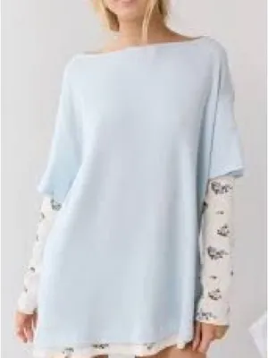 Urban Outfitters Twofer Waffle Knit Thermal thumbnail 1
