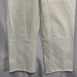 Abercrombie & Fitch 90s Straight Ultra High Rise Jeans Women’s 28/6S White Denim thumbnail 3